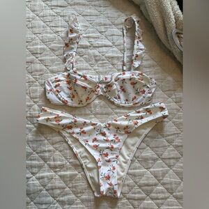 Abercrombie & Fitch Ruffle Strap Bikini